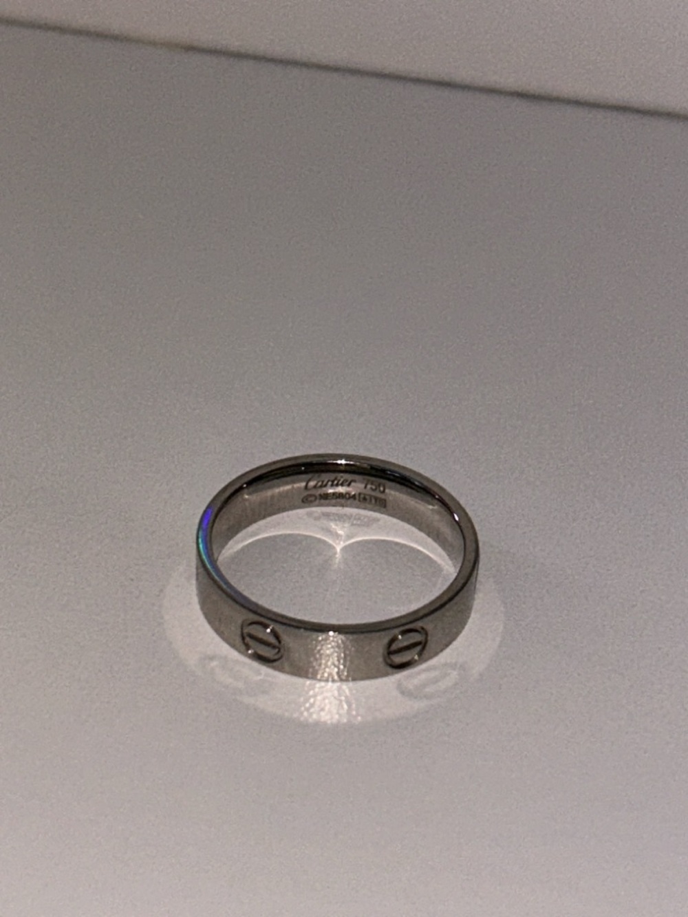 Cartier Silver Love Band Ring - Silver